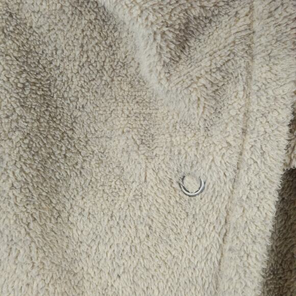 Lucy Faux Shearling Vest Gray Asymmetrical Open Front Size XL Minimalist - Picture 7 of 10